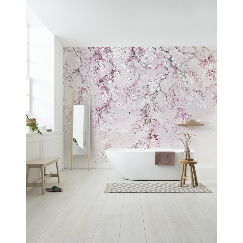 Komar Cherry Blossom 2.8m x 3m Matte Wall Mural Wayfair.co.uk